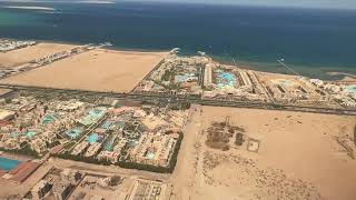 Landeanflug Hurghada❤️Wunderschöne Aussicht🇪🇬🥰Urlaubsstimmung familieaaufreisen travel takeoff [upl. by Margarete]