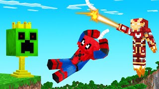 SPIDERMAN vs IRON MAN Manhunt Minecraft [upl. by Suiramaj132]