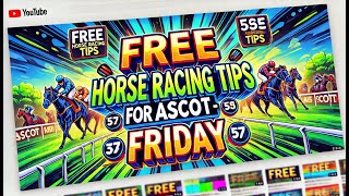 FRIDAY 4th October 2024  FREE Horse Racing Tips for ASCOT UK [upl. by Loise]