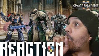 WARHAMMER SPACE MARINE 2 Launch Trailer REACTION Warhammer 40K Gameplay Footage amp Customization [upl. by Kirkpatrick]