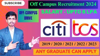 TCS OffCampus Recruitment 2024 for Freshers  Citi Recruitment 2024  Business Analyst Role  Jobs [upl. by Seligmann481]