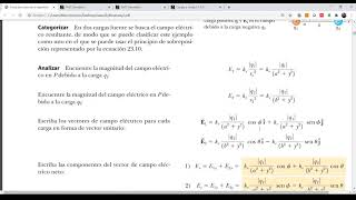 Lectura Serway Capítulo 23 Campo Eléctrico [upl. by Pavia]