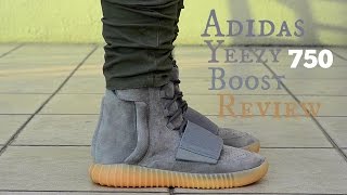 Adidas Yeezy Boost 750 Gum Detailed Review  On Feet [upl. by Llerral262]