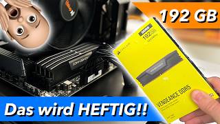 WAHNSINN 😱 192 GB DDR5 RAM vs RYZEN 7950x wird es laufen ASUS Creator ProArt x670e WiFi [upl. by Frederico341]