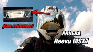 Casco Reevu MSX1 con retrovisor Prueba a fondo FullHD [upl. by Nrojb]