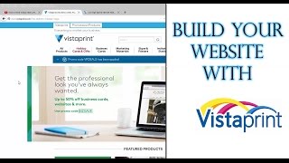 Taking a look at Vistaprint website builder  Design a website [upl. by Ydolem]