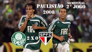 Palmeiras 2 x 0 São Paulo  Campeonato Paulista 2008  Gols [upl. by Digirb]