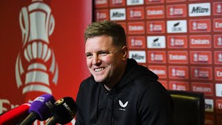 PRESS CONFERENCE  Eddie Howe preSunderland A  FA Cup [upl. by Htenek]