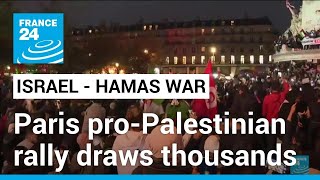 ProPalestinian rally draws thousands in Paris as protest ban lifted • FRANCE 24 English [upl. by Nnylyma]