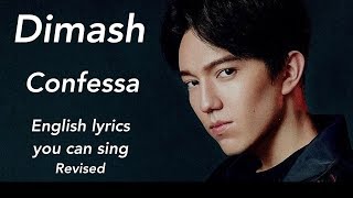 New English lyrics you can sing to “Confessa” by Dimash revised version [upl. by Walther]