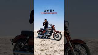 Jawa 350 Ergonomics and Seating Comfort Explained  BikeWale shorts jawa350 [upl. by Adnahcir969]