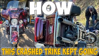 Brutal Harley Trike Crash Caught on Camera [upl. by Ingalls]