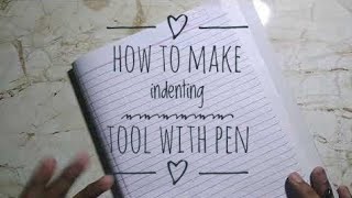 how to make indenting tool  Artistic Aman [upl. by Eyaj]