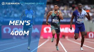 Wayde Van Niekerk battles to narrow victory in London 400m  Wanda Diamond League 2023 [upl. by Oyam]