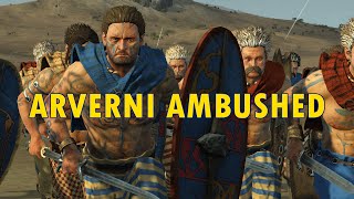 Arverni Ambushed  Multiplayer Battle  Total War Rome 2 [upl. by Harima]