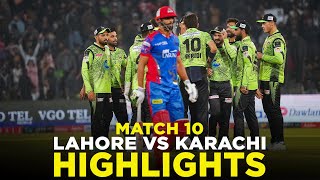 Full Highlights  Lahore Qalandars vs Karachi Kings  Match 10  HBL PSL 9  M2A1A [upl. by Hoffert]