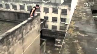 Epic Fail Thats why you never parkour in China [upl. by Conyers147]