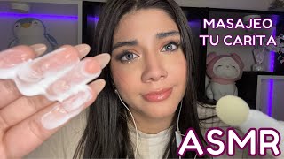 ASMR ESPAÑOL  ATENCIÓN PERSONAL EXTREMA mientras MASAJEO TODA TU CARITA y te doy MIMOS relajante [upl. by Riggs]