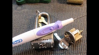 Improved Electric TOOTHBRUSH LOCK PICK Simple To Make [upl. by Yelrebmyk]