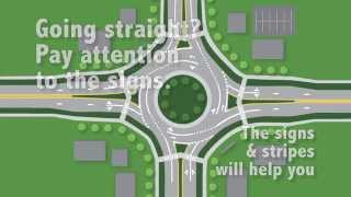 Navigating A MultiLane Roundabout [upl. by Dietsche236]