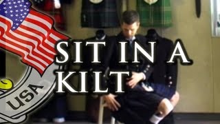 How to Sit in a Kilt  Kilt Rental USA [upl. by Asenaj]