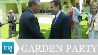 Garden party Jacques Chirac à Sarkozy quotle patron cest moi quot  Archive vidéo INA [upl. by Salokcin]