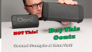 Oontz Angle 3 Ultra 4th Gen Bluetooth Speaker Max Volume amp Comparison with Oontz Angle 3 Shower ed [upl. by Nohsal]