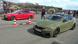 700HP BMW M3 F80 vs Alfa Romeo Giulia Quadrifoglio [upl. by Goldwin960]