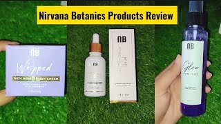 Nirvana Botanics Review  Honest Review  Whipped Moisturiser Cream [upl. by Acinomahs]