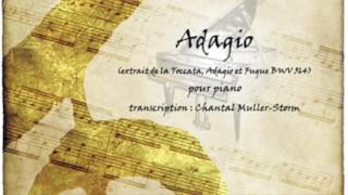 J S BACH Piano Adagio from Toccata Adagio amp Fugue BWV 564 transcription  Chantal MULLER 🌈🎹 [upl. by Megen]