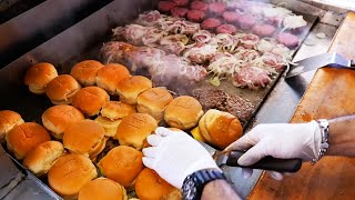 American Street Food  The BEST BURGERS in America Compilation [upl. by Stephens]