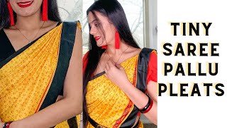 Beginners saree draping tutorialeasy saree draping with perfect pleatsSet saree drapingMalayalam [upl. by Jinny]