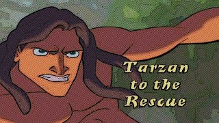 Disneys Tarzan video game PS1 100 TARZAN TO THE RESCUE Walkthrough [upl. by Deyas984]