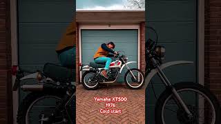 Yamaha XT 500 1E6 cold start 1976 xt500 coldstart tt500 [upl. by Robillard468]