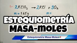 ESTEQUIOMETRÍA MasaMol paso a paso [upl. by Angelo999]