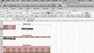 Excel Video 04 Mest anvendte formler [upl. by Tirzah155]