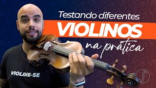 Teste de Violinos Do Básico ao Profissional NA PRÁTICA 😉🎻  Comparativo [upl. by Silvia]