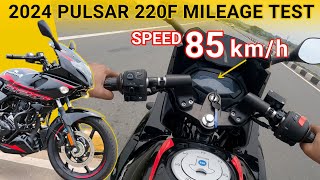 2024 New Bajaj Pulsar 220F Mileage Test  Pulsar 220F Mileage Pulsar 220F New Model Mileage 220F [upl. by Ochs]