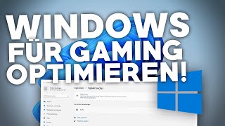 2024 Windows FÜR GAMING OPTIMIEREN  Windows Leistungssteigerung  Tutorial  Deutsch [upl. by Anad]