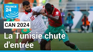 CAN 2024  La Tunisie chute dentrée face à la Namibie • FRANCE 24 [upl. by Ingrim]