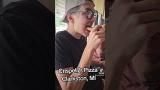 Cheesepizza Review Crispellis Pizza in Clarkston Michigan foodie Foodreview PizzaReview [upl. by Shiri716]