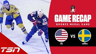 USA vs Sweden  2023 World Juniors Highlights [upl. by Darwen1]