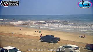 LIVE from 43rd St Beach Cam in Galveston Texas [upl. by Nichola680]