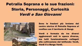 Storia e personaggi di Verdi e San Giovanni a Petralia Soprana [upl. by Ddet]