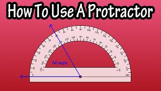 How To Use A Protractor To Measure And Draw Angles Explained From The Right And Left Side [upl. by Aibara]