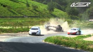 Rallycross Schlüchtern 2011 Unfall Bernd Wilhelm nach dem Start [upl. by Ligetti]