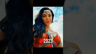 Wonder women evolution 1974 to 2023 dc shorts evolution [upl. by Claudian]