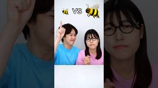 Small Honey Bee Vs Big Honey Bee 😮 🐝 shorts honeybee shortsviral shortsfeed [upl. by Axel]