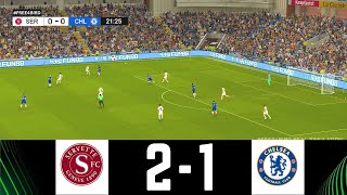 SERVETTE VS CHELSEA LIVE  UEFA CONFERENCE LEAGUE QUAL 24 25  SIMULATION amp LIVE SCORE uefa [upl. by Ano]