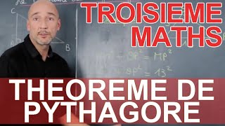 Théorème de Pythagore  Maths 3e  Les Bons Profs [upl. by Koah]